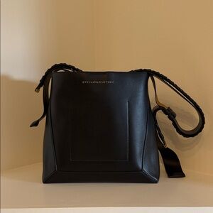 Stella McCartney Black Medium Hobo Shoulder Bag